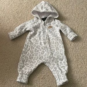 Nike Baby Girls Leopard Print Coverall